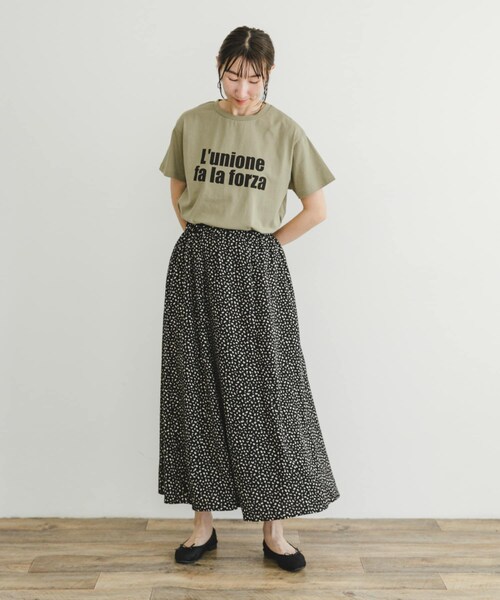 ITEMS URBANRESEARCH（アイテムズ アーバンリサーチ）の「ガラロングスカート（スカート・レディース・BLK/BRN・FREE）」の7枚目の写真
