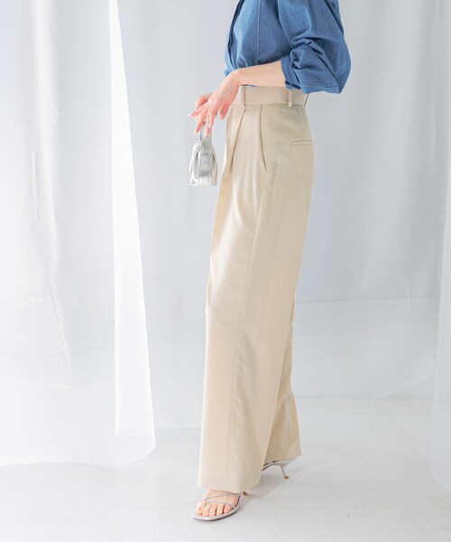 URBAN RESEARCH ROSSO（アーバンリサーチロッソ）の「ハイウエストワイドスラックス（その他パンツ・レディース・L/BEIGE/LEMON/NAVY・34/36/38/40）」の10枚目の写真