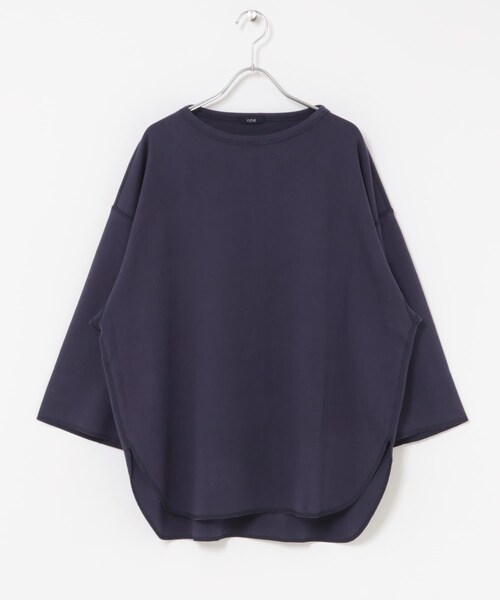 かぐれ（カグレ）の「YLEVE　COTTON RIB PULLOVER BIG（Tシャツ/カットソー・レディース・GINGKO/NAVY・1）」の9枚目の写真