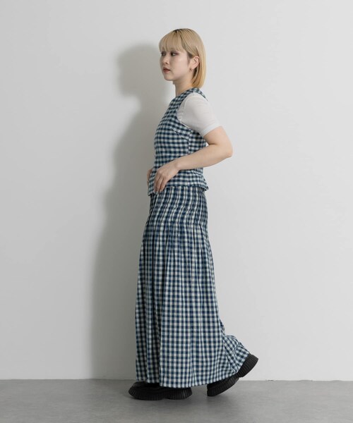 THE GOODLAND MARKET（ザグッドランドマーケット）の「PALIT　Neptune Tank Top Gingham（タンクトップ・レディース・CHECK・Free）」の9枚目の写真