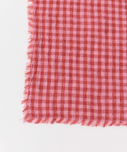 URBAN RESEARCH(アーバンリサーチ)の「『別注』Cale×URBAN RESEARCH STOLE(ストール/ショール・メンズ・PINK×RED・Free)」の4枚目の写真