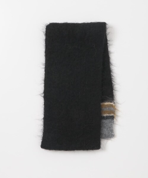 KBF（ケイビーエフ）の「エンドボーダーデザインマフラー（マフラー・レディース・GRAY/CAMEL/BLACK・One）」の8枚目の写真