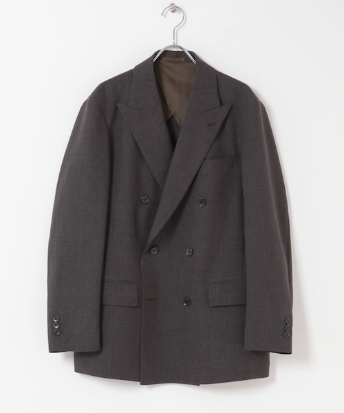 URBAN RESEARCH DOORS（アーバンリサーチドアーズ）の「LIFE STYLE TAILOR　ウーリーノグレンチェックダブルジャケット（テーラードジャケット・メンズ・BROWN-CH・S/M/L/XL）」の11枚目の写真