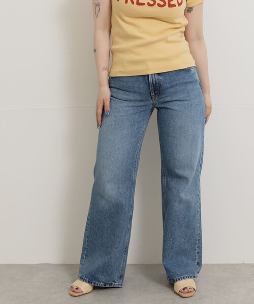 THE GOODLAND MARKET（ザグッドランドマーケット）の「NUDIE JEANS　Wide Heidi 496（デニムパンツ・レディース・WTreasure・26/27/28）」の3枚目の写真
