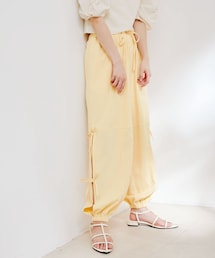 VIS | 【洗える】サイドスリットリボンパンツ(カーゴパンツ)