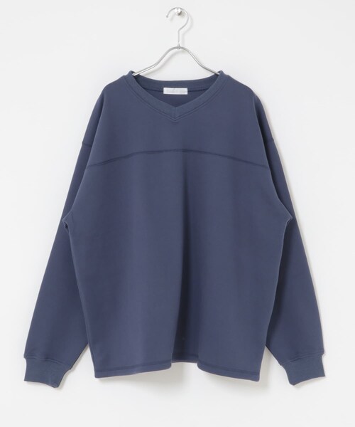 SENSE OF PLACE by URBAN RESEARCH(センスオブプレイスバイアーバンリサーチ)の「カノコVネックスウェット(スウェット・メンズ・BLACK/NAVY/BORDEAUX・M/L)」の21枚目の写真