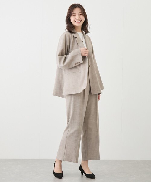 Jayro（ジャイロ）の「リネンライクパンツ（スラックス・レディース・グレー/ベージュ・M）」の11枚目の写真