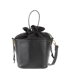 LAGUNAMOON | 【OUTDOOR】フェイクレザー巾着バッグ(ハンドバッグ)