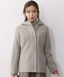 Nissen glamor | 【大きい胸専用】フード付コート（ポケット付）(その他アウター)