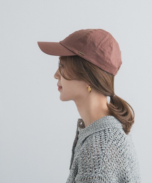 URBAN RESEARCH DOORS（アーバンリサーチドアーズ）の「リネンキャップ（キャップ・レディース・NATURAL/BROWN/NAVY・One）」の5枚目の写真