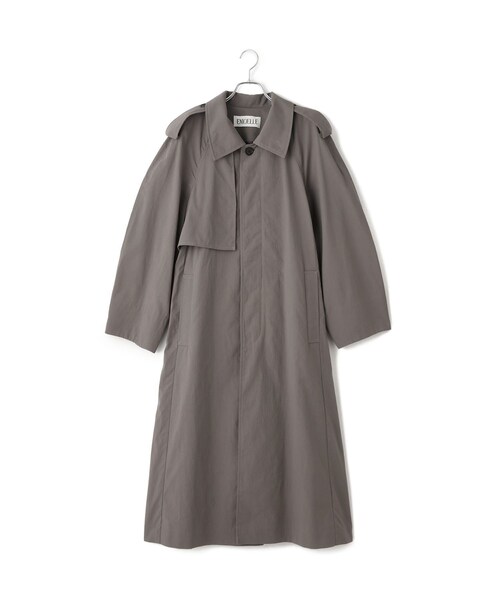 ADAM ET ROPE'（アダムエロペ）の「【EMOELLE】タスランナイロントレンチコート（トレンチコート・レディース・グレー/キナリ・36/38）」の22枚目の写真