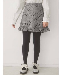 merry jenny | ピンドットタックフリルミニスカート(スカート)