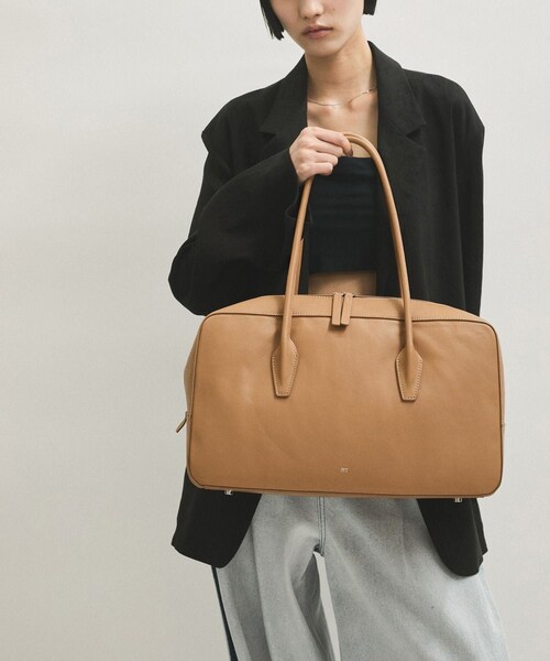 ADAM ET ROPE'（アダムエロペ）の「【PFT】P boston Large バッグ（ボストンバッグ・レディース・ブラック/ベージュ・F）」の7枚目の写真