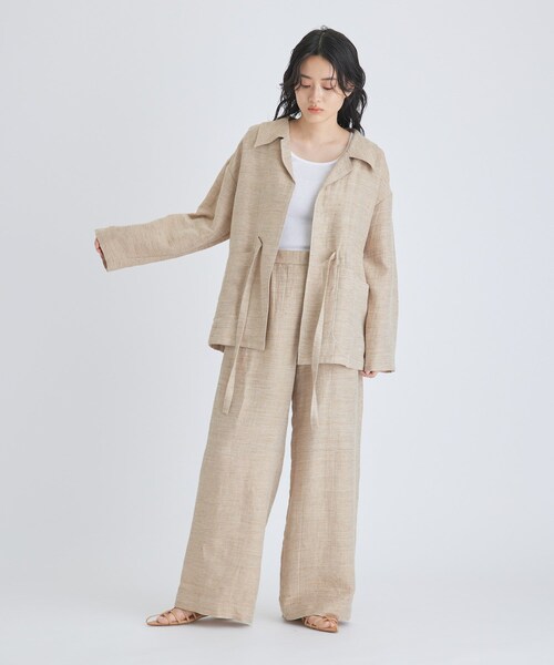 ADAM ET ROPE'（アダムエロペ）の「【Hanes for BIOTOP】2Pリブタンクトップ（タンクトップ・レディース・ベージュ・M）」の5枚目の写真