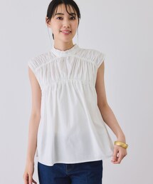 Jayro（ジャイロ）の「ギャザーノースリーブブラウス（シャツ/ブラウス）」