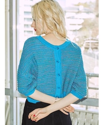 jouetie | ミックスカラー2WAYサマーニットカーディガン(カーディガン/ボレロ)