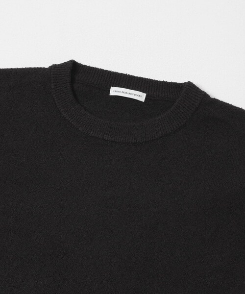 URBAN RESEARCH DOORS(アーバンリサーチドアーズ)の「ミニブークレ クルーネックニット(ニット/セーター・メンズ・BLACK/BROWN/SAX・M/L)」の6枚目の写真