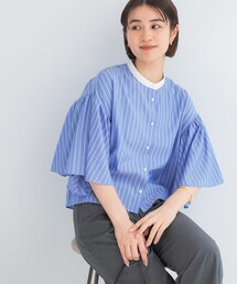 URBAN RESEARCH ROSSO WOMEN | ウォッシャブルストライプブラウス(シャツ/ブラウス)