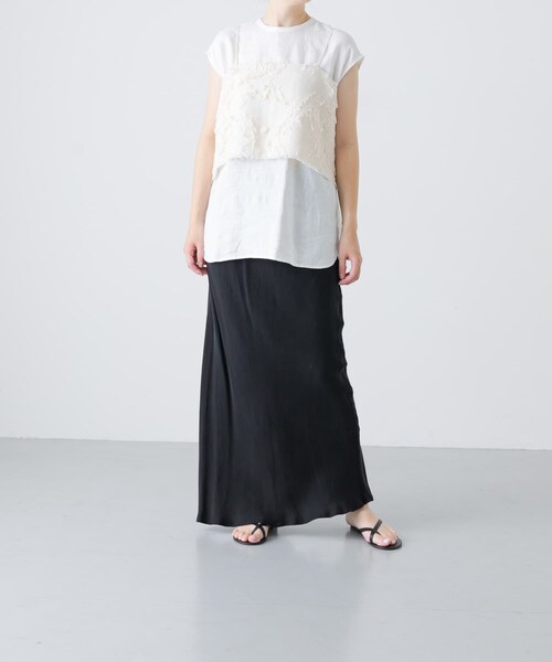 かぐれ（カグレ）の「ジャガードキャミソール（キャミソール・レディース・IVORY・FREE）」の7枚目の写真