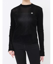 MURUA | フロッキーロゴプレートトップス(Tシャツ/カットソー)