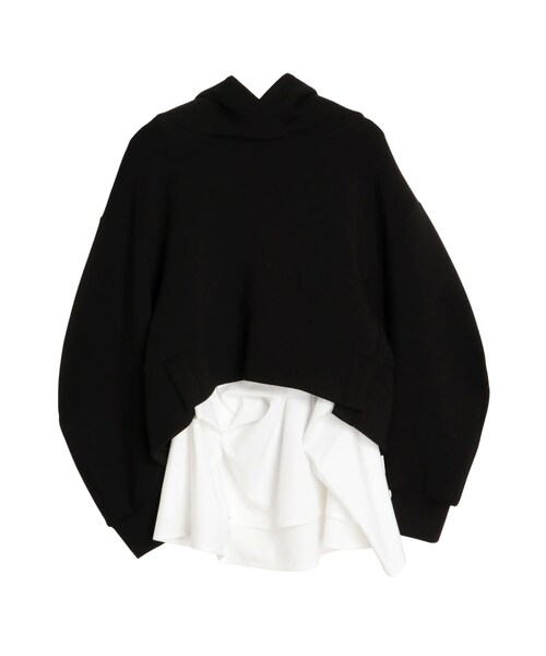 ELENDEEK（エレンディーク）の「HANGING BL SET HOODIE（パーカー・レディース・グレー/ブラック/ネイビー・F）」の3枚目の写真