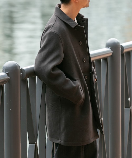 URBAN RESEARCH ROSSO(アーバンリサーチロッソ)の「『XLサイズあり』light meltonステンカラーコート(ステンカラーコート・メンズ・BLACK/NAVY/CHARCOAL/BROWN・M/L/XL)」の19枚目の写真