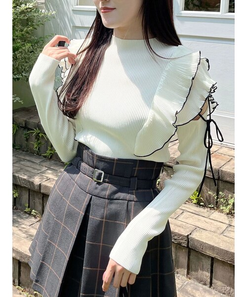 ETRE TOKYO スリットスリーブニットポンチョ 完売