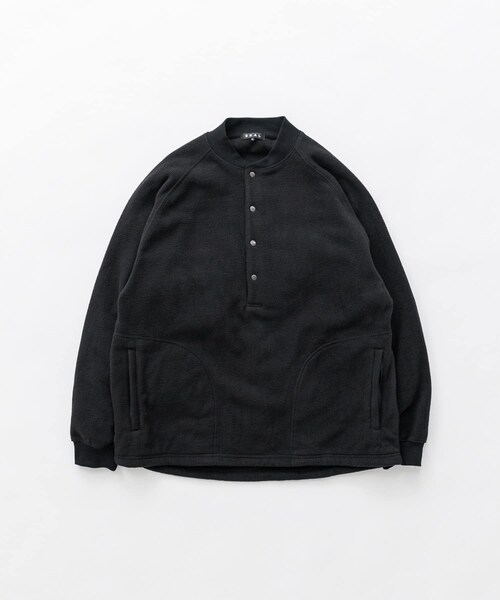 EKAL（エカル）の「『UR TECH』 フリースプルオーバー（Tシャツ/カットソー・メンズ・グレージュ/オレンジ/ブラック・M/L）」の2枚目の写真