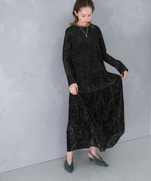URBAN RESEARCH ROSSO | 『WEB/一部店舗限定』フロッキープリントティアードワンピース(ワンピース)