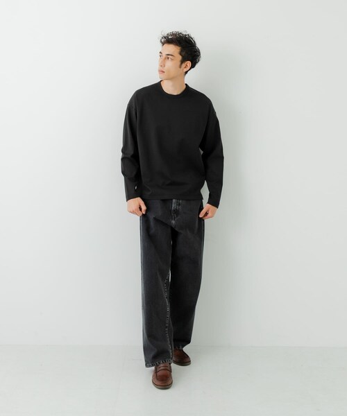 URBAN RESEARCH（アーバンリサーチ）の「コットンナイロンスムージーロングスリーブ（Tシャツ/カットソー・メンズ・WHITE/BEIGE/GRAY/BLACK・S/M/L）」の18枚目の写真