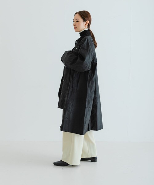 URBAN RESEARCH(アーバンリサーチ)の「Barbour MODIFIED EXMOOR WAX COAT(テーラードジャケット・レディース・SAGE/BLACK・36/38)」の9枚目の写真