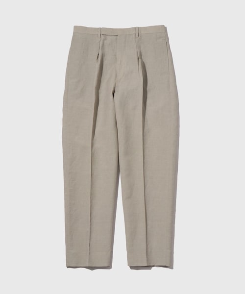 ADAM ET ROPE'（アダムエロペ）の「WOOL LINEN TROUSERS（スラックス・メンズ・ブラック/キナリ/ネイビー系・L/M/XL）」の2枚目の写真