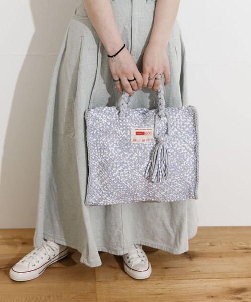 THE GOODLAND MARKET（ザグッドランドマーケット）の「PROJECT 1000　P1000-Hand Tote Bag（ハンドバッグ・レディース・02Lavender/01Black/03Orange・one）」の2枚目の写真