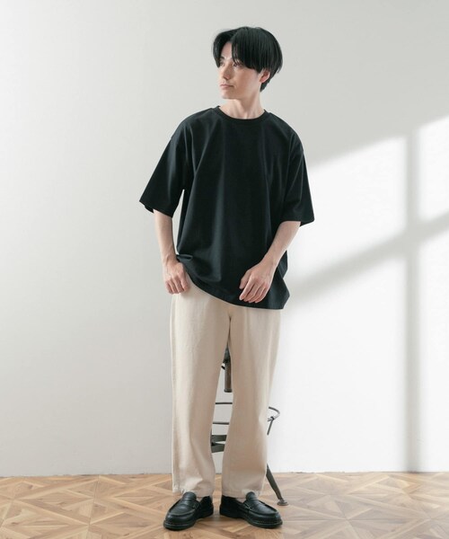 ITEMS URBANRESEARCH(アイテムズ アーバンリサーチ)の「USAコットン オーバーサイズTシャツ(Tシャツ/カットソー・メンズ・GRN/OFF/BLK/BLU/YEL・M/L)」の20枚目の写真