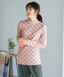 nissen | 大きいサイズモチモチあたたか吸湿発熱ハイネックトップス(Tシャツ/カットソー)