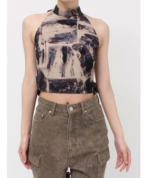 EVRIS | バックリボン ホルターネックトップス(Tシャツ/カットソー)