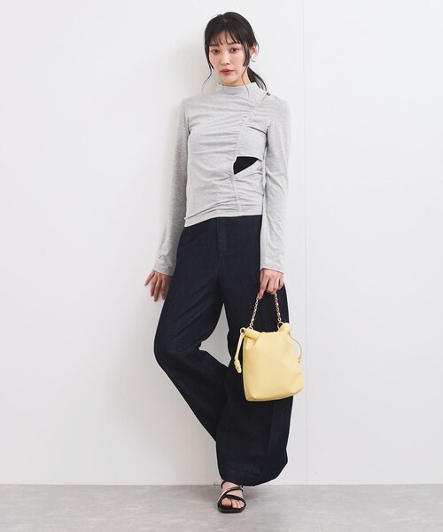 VIS（ビス）の「プチハイネックカットアウトプルオーバー（Tシャツ/カットソー・レディース・グレー・F）」の21枚目の写真