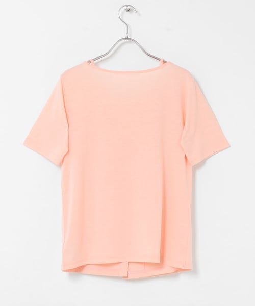 KBF(ケイビーエフ)の「アシメタックレイヤードTEE(Tシャツ/カットソー・レディース・CHARCOAL/OATMEAL/PINK・One)」の12枚目の写真