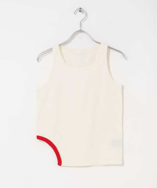 URBAN RESEARCH(アーバンリサーチ)の「TanC TOKYO CONTRAST TRIM SKINTOP(タンクトップ・メンズ・IVORY/BROWN/NAVY・Free)」の1枚目の写真