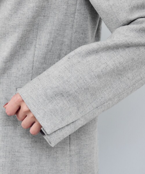 ROPE'（ロペ）の「ウールフランネルセミダブルジャケット/セットアップ対応（テーラードジャケット・レディース・ライトグレー/ダークブラウン・36/38）」の19枚目の写真