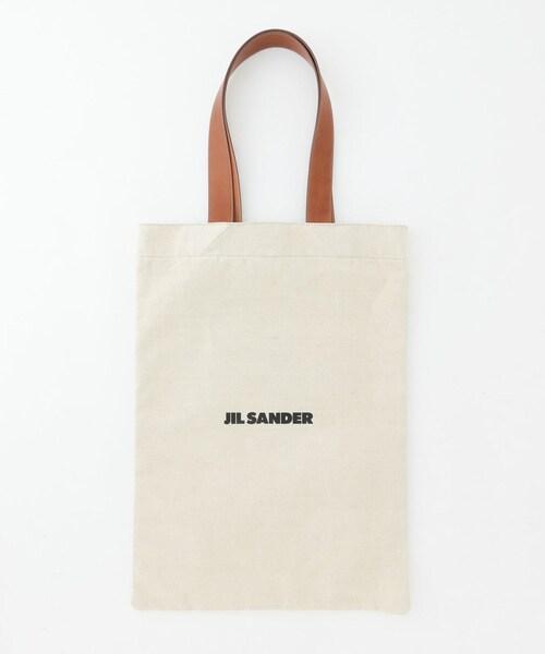 ADAM ET ROPE'（アダムエロペ）の「MENS【JIL SANDER】FLAT SHOPPER GRA（トートバッグ・メンズ・ホワイト系・F）」の2枚目の写真