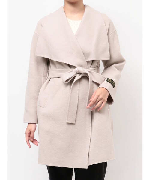 TONAL（トーナル）の「リバービッグカラーミディコート（その他アウター・レディース・アイスブルー/ベージュ/モカ・S/M）」の2枚目の写真