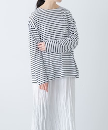 かぐれ | ハイツイストボーダーカットソー(Tシャツ/カットソー)