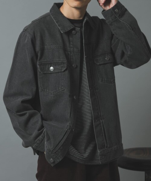 ITEMS URBANRESEARCH（アイテムズ アーバンリサーチ）の「『セットアップ対応』SOFT FEEL DENIM 2NDジャケット（デニムジャケット・メンズ・BLACK/GRAY/INDIGO BLU・M/L）」の21枚目の写真