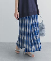 URBAN RESEARCH DOORS | ワッシャープリーツチェックスカート(スカート)