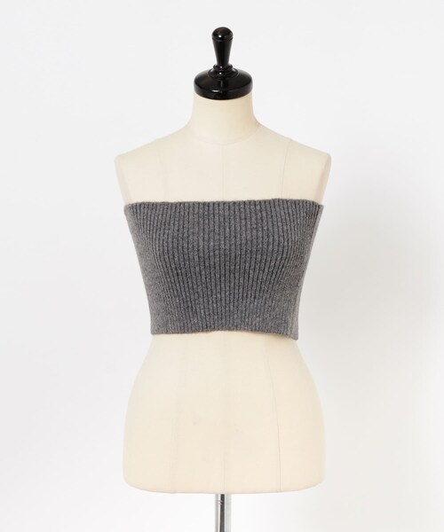 THE GOODLAND MARKET（ザグッドランドマーケット）の「ザ グッドランド マーケット　KNIT BUSTIER（その他トップス・レディース・GRAY/MOSS GREEN・one）」の8枚目の写真