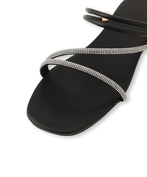 VIS（ビス）の「ラインストーンサンダル/2WAY（サンダル・レディース・ブラック/キナリ・L/M）」の21枚目の写真
