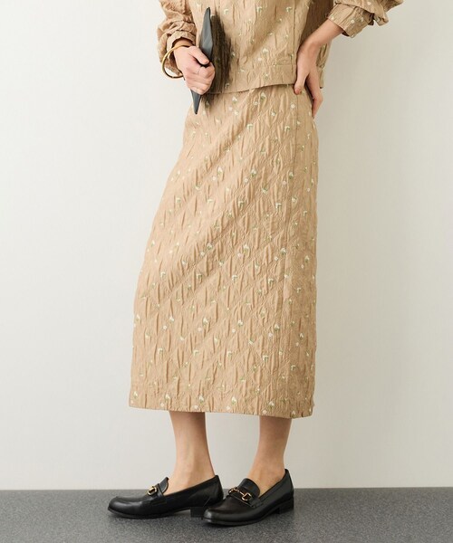 ROPE'(ロペ)の「ジャガードタイトスカート/セットアップ対応・イージーケア(スカート・レディース・ブラック/ベージュ・36/38)」の11枚目の写真