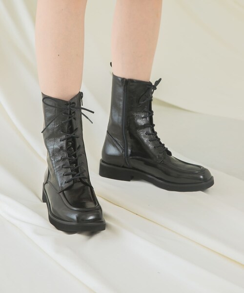 URBAN RESEARCH ROSSO（アーバンリサーチロッソ）の「PASCUCCI　レースアップブーツ（ブーツ・レディース・NAPPABLK/SAND・37/38）」の4枚目の写真