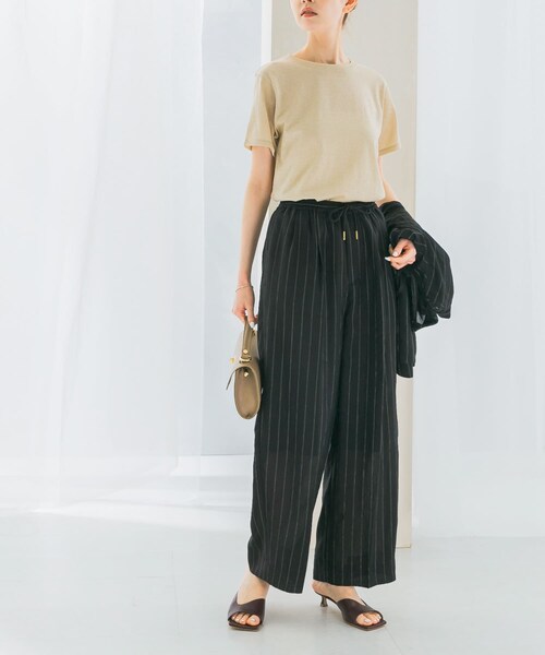 URBAN RESEARCH ROSSO（アーバンリサーチロッソ）の「シアーパンツ（その他パンツ・レディース・bk×white/beige・FREE）」の16枚目の写真